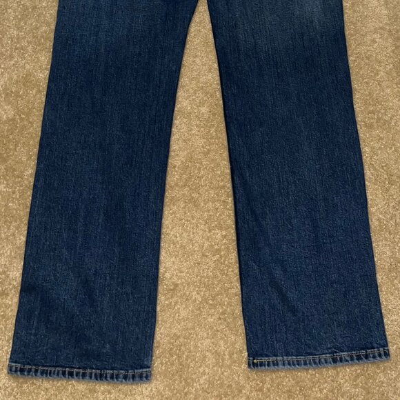 Levis Sz 36W 34L Men’s 514 Dark Blue Boot Cut Straight Leg Jeans - Picture 7 of 7